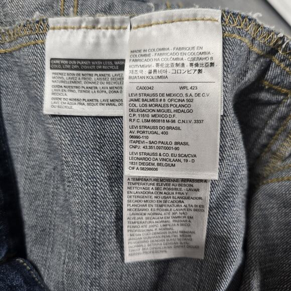 Levi’s Original Dark Blue Denim Trucker Jean Jacket S40117 Women’s Size XL - Picture 5 of 11